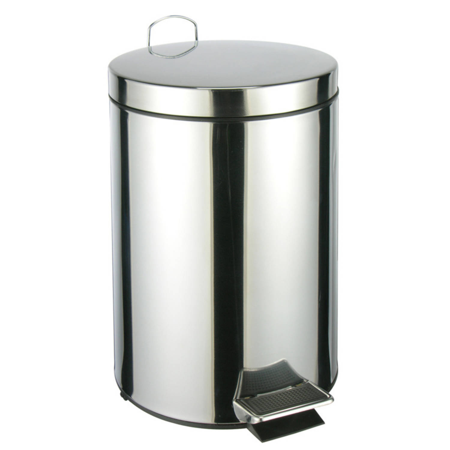 RVS pedaalemmer-vuilnisbak 40 cm 12 liter Afvalemmers badkamer-toilet-keuken