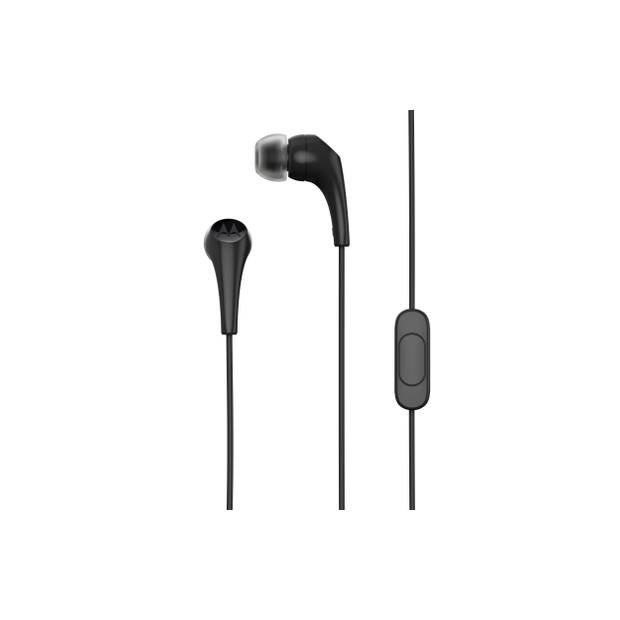 Motorola Earbuds 2 - In-ear - Microfoon - Lichtgewicht - Geluidsisolatie - Zwart