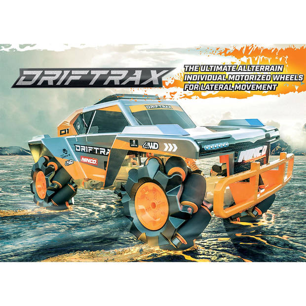 Ninco raceauto RC Drift Trax jongens 34 cm grijs/oranje 2-delig