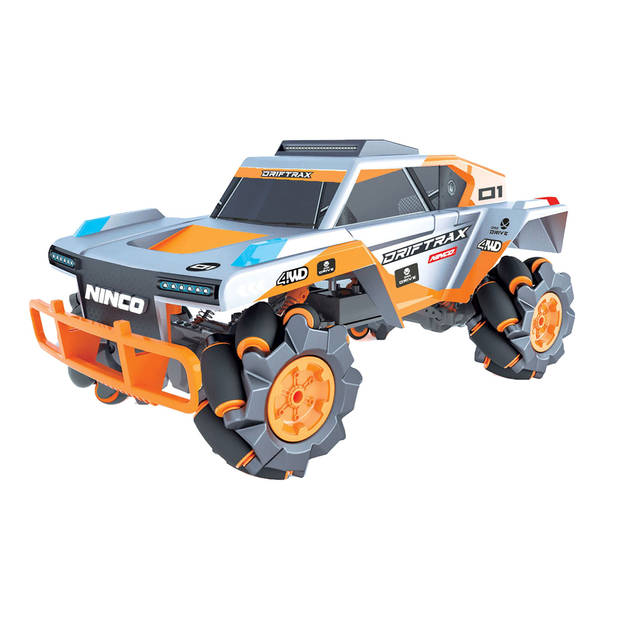 Ninco raceauto RC Drift Trax jongens 34 cm grijs/oranje 2-delig