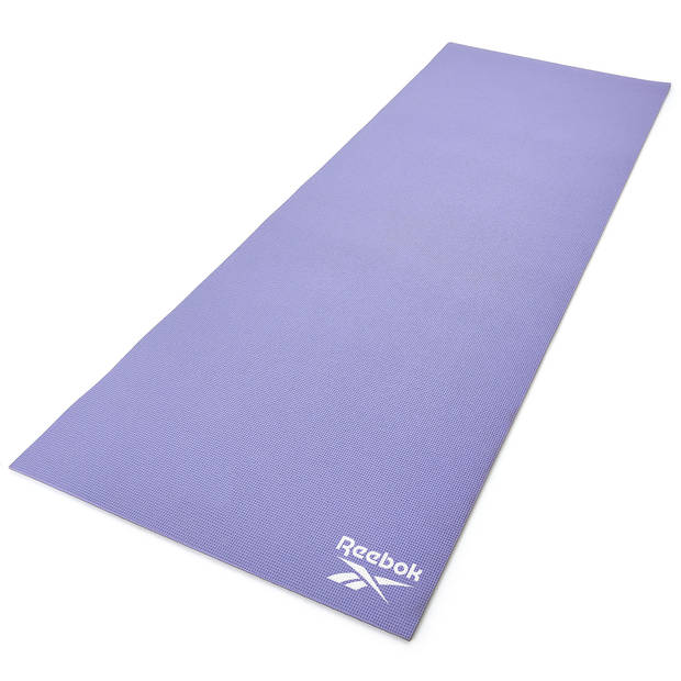 Reebok yogamat 6 mm double sided paars/grijs