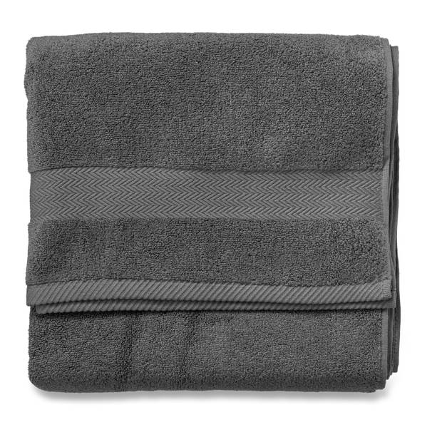 Blokker handdoek 600g - antraciet - 70x140 cm