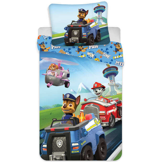 PAW Patrol Dekbedovertrek, Go - 140 x 200 + 70 x 90 cm - Katoen