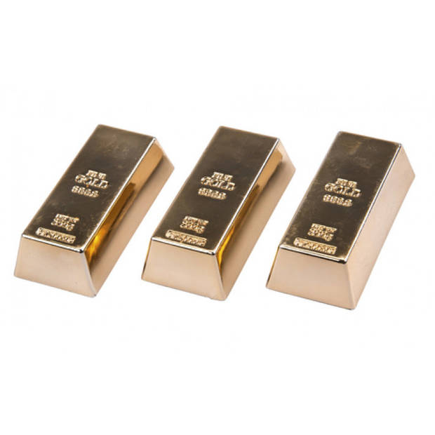 Non-Branded memo magneten 3 stuks goud