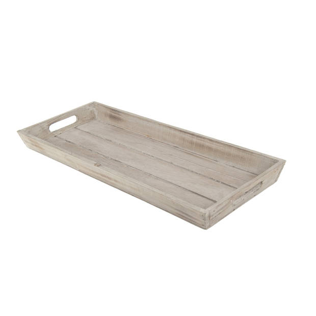 Decoratief houten dienblad bruin 48 x 20 cm - Dienbladen