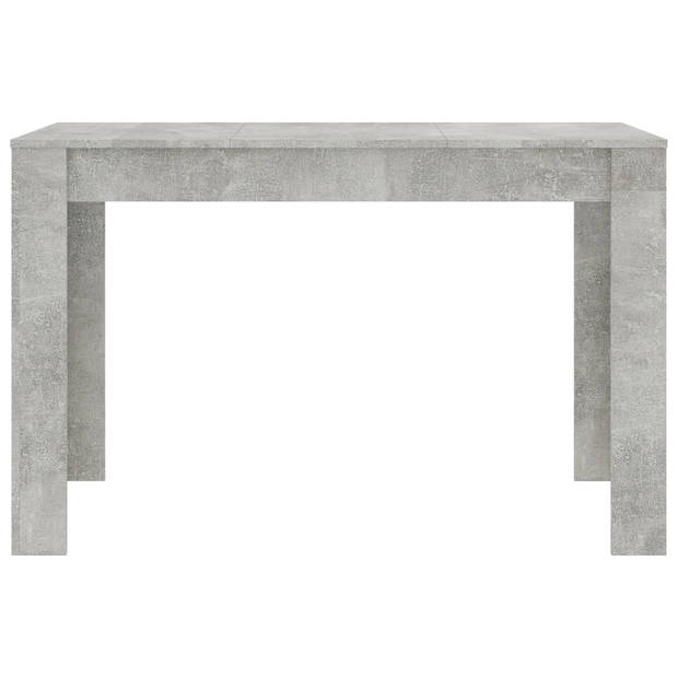 vidaXL Eettafel 120x60x76 cm bewerkt hout betongrijs