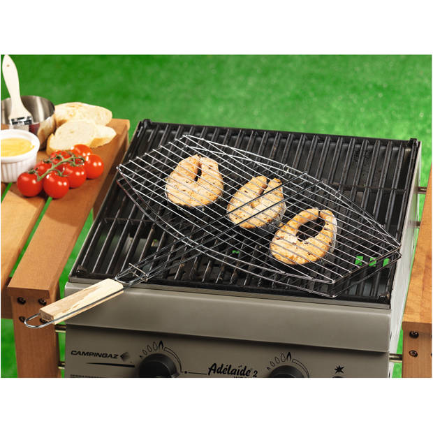 BBQ rooster ovaal 45 x 25 cm - barbecueroosters