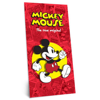 Disney strandlaken Mickey Mouse 150 x 75 cm katoen rood/geel