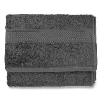 Blokker Blokker handdoek 500g - donkergrijs - 60x110 cm aanbieding