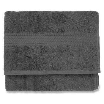 Blokker Blokker handdoek 500g - donkergrijs - 70x140 cm aanbieding