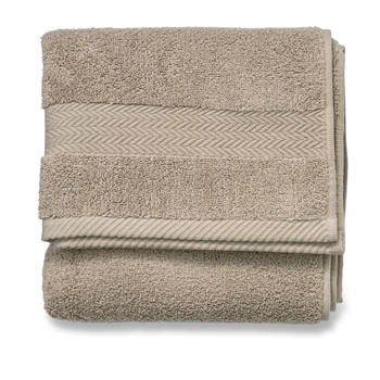 Blokker handdoek 600g - beige - 70x140 cm