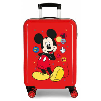 Disney kinderkoffer Mickey Mouse 33 liter ABS 55 cm rood
