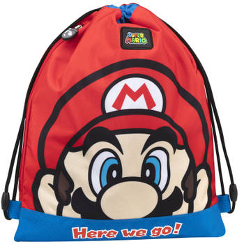 Super Mario Gymbag - 42 x 34 cm - Rood