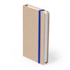 5x Notitieboekje blauw elastiek A6 formaat - Schriften