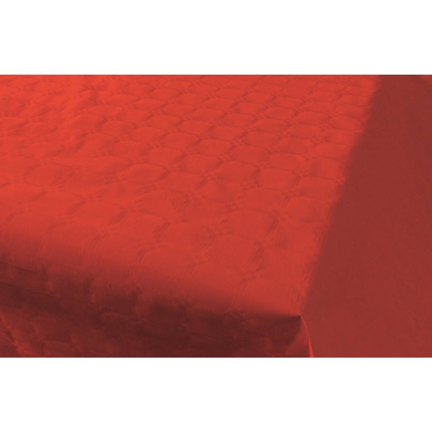 Rood tafellaken/tafelkleed 800 x 118 op rol - Feesttafelkleden Blokker