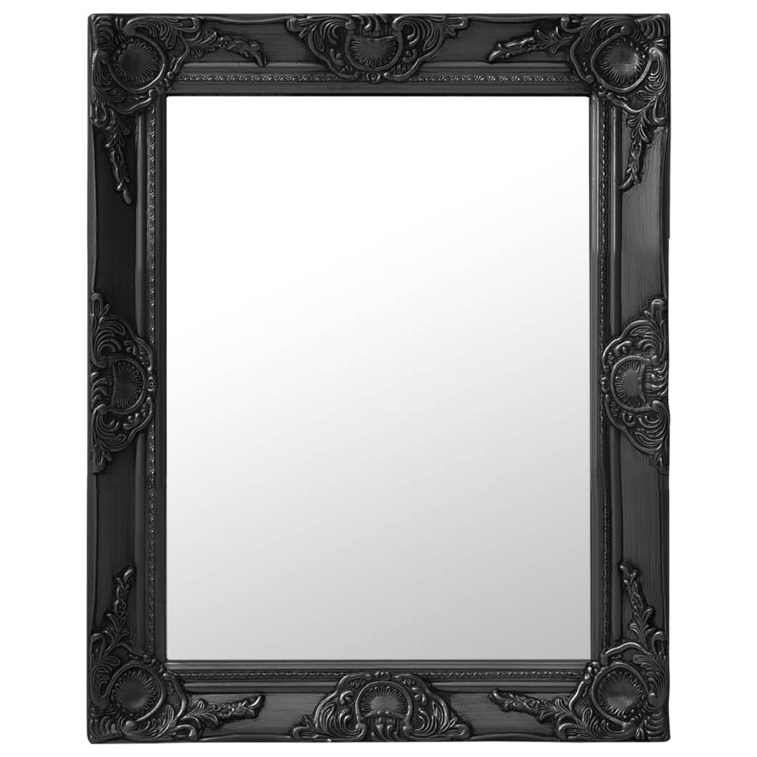 vidaXL Wandspiegel barok stijl 50x60 cm zwart
