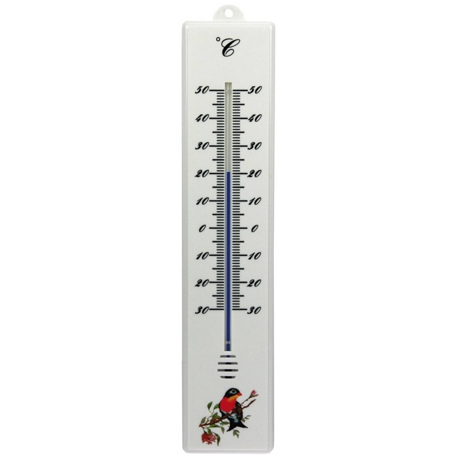 afgewerkt Plicht Edelsteen Thermometer buiten wit 32 cm - Buitenthermometers | Blokker