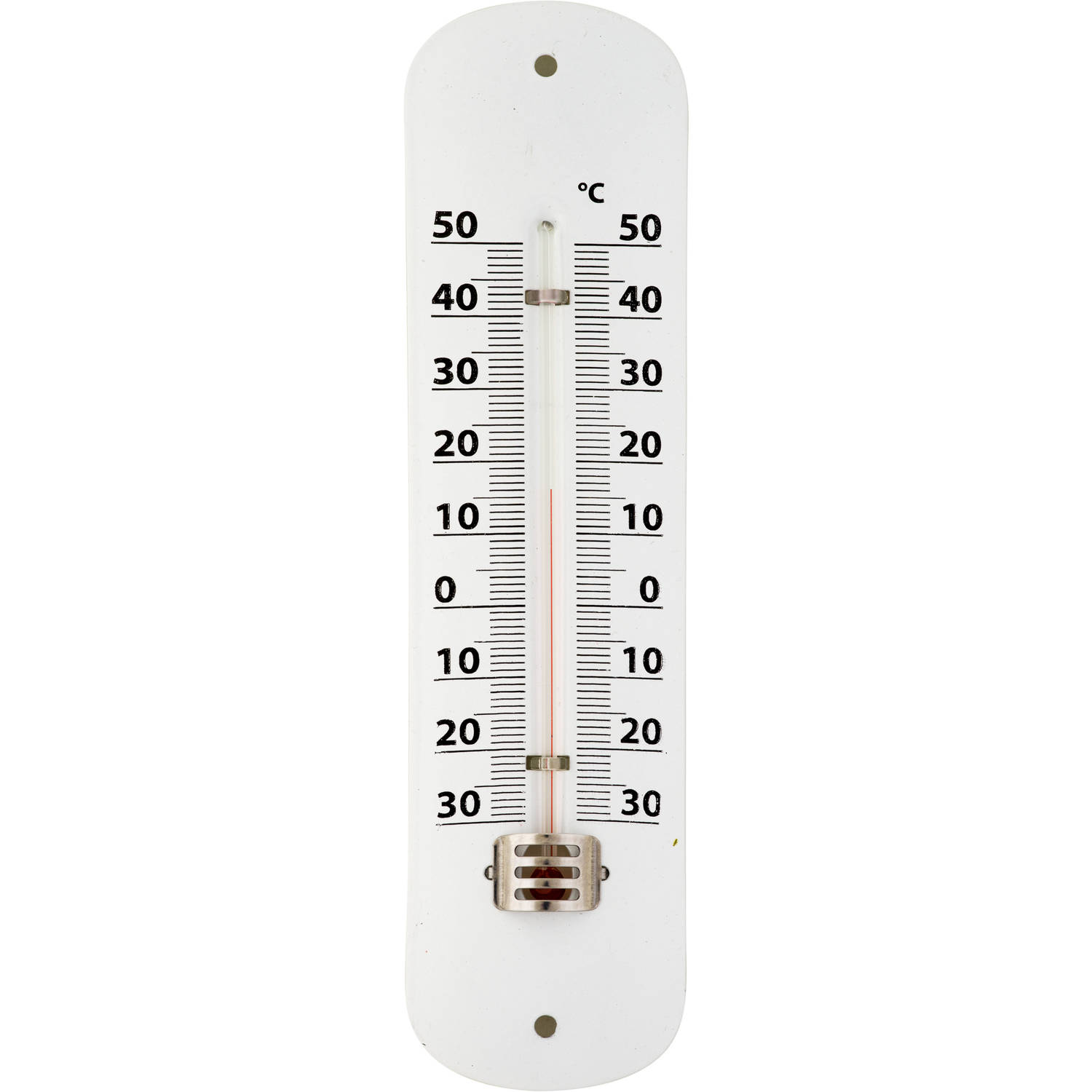 Thermometer wit voor binnen en buiten - Buitenthermometers