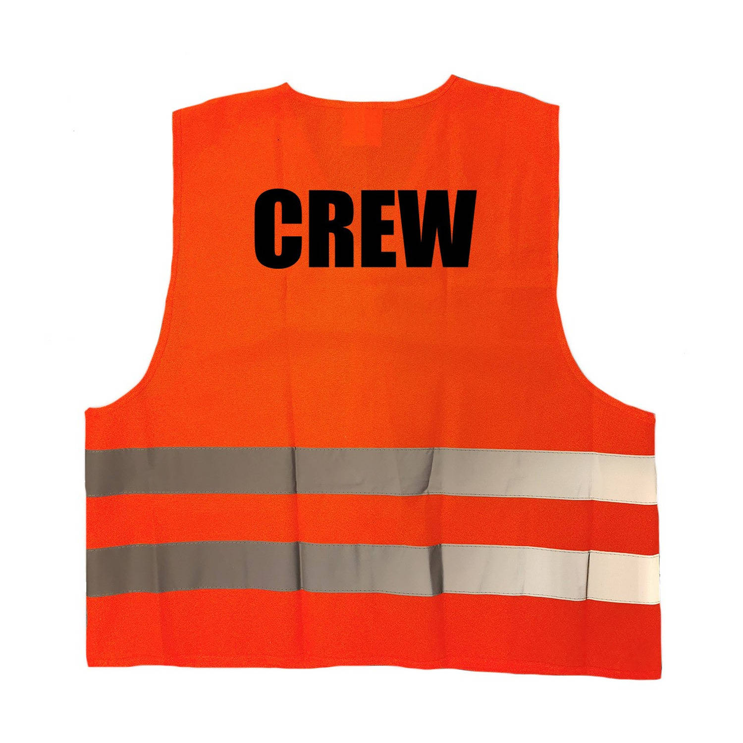 Oranje veiligheidsvest crew / personeel voor volwassenen - Veiligheidshesje