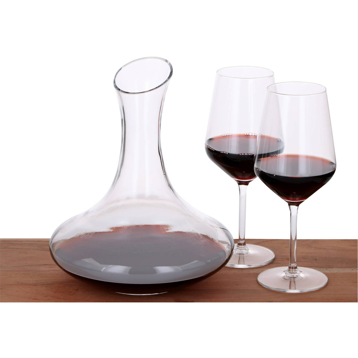 salto steen Paar Alpina Karaf voor Wijn - Decanteren - 1,78 Liter - Dik Glas | Blokker