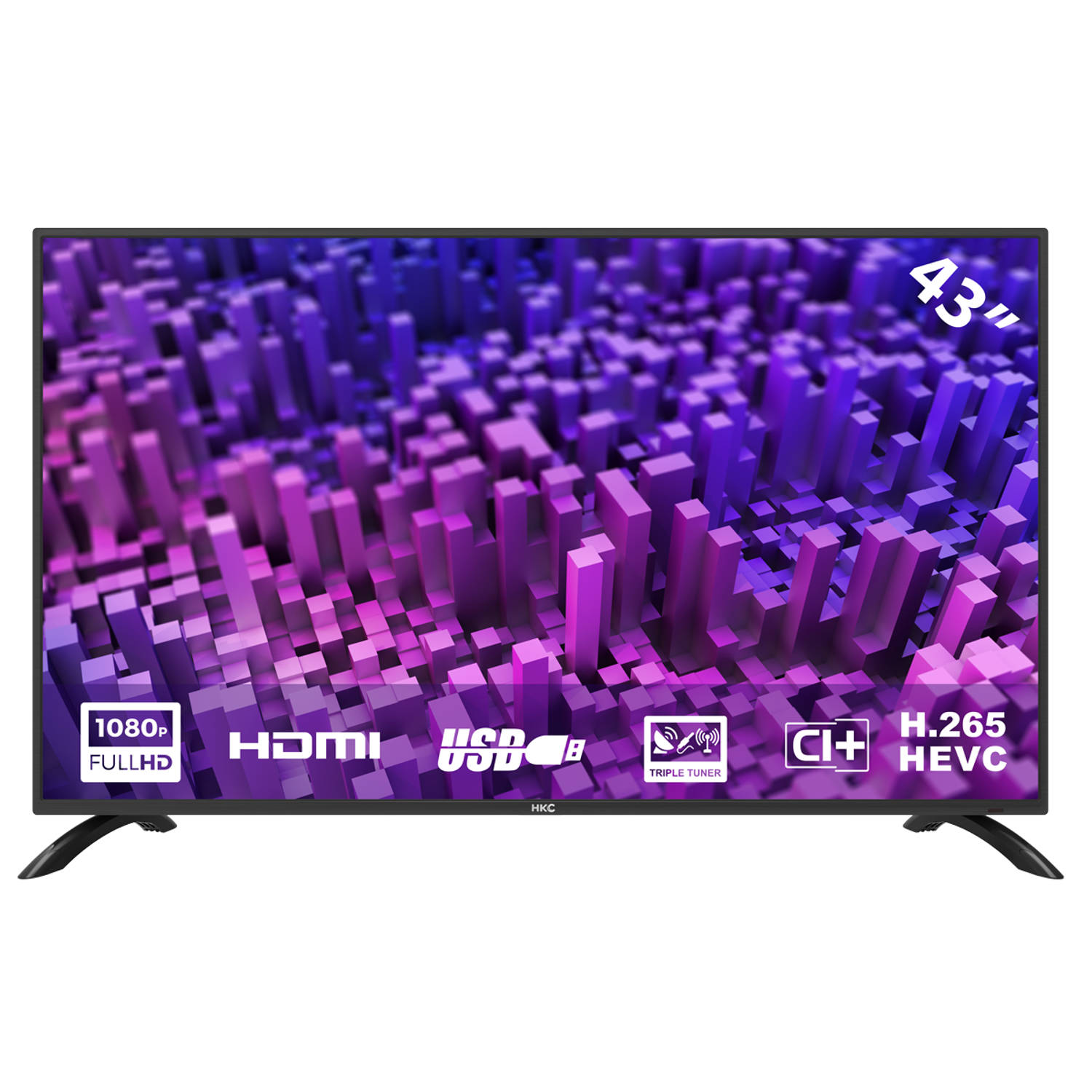 HKC 43F3 LED-tv 43 inch (Full HD, Triple Tuner, CI+, 2x HDMI, USB)