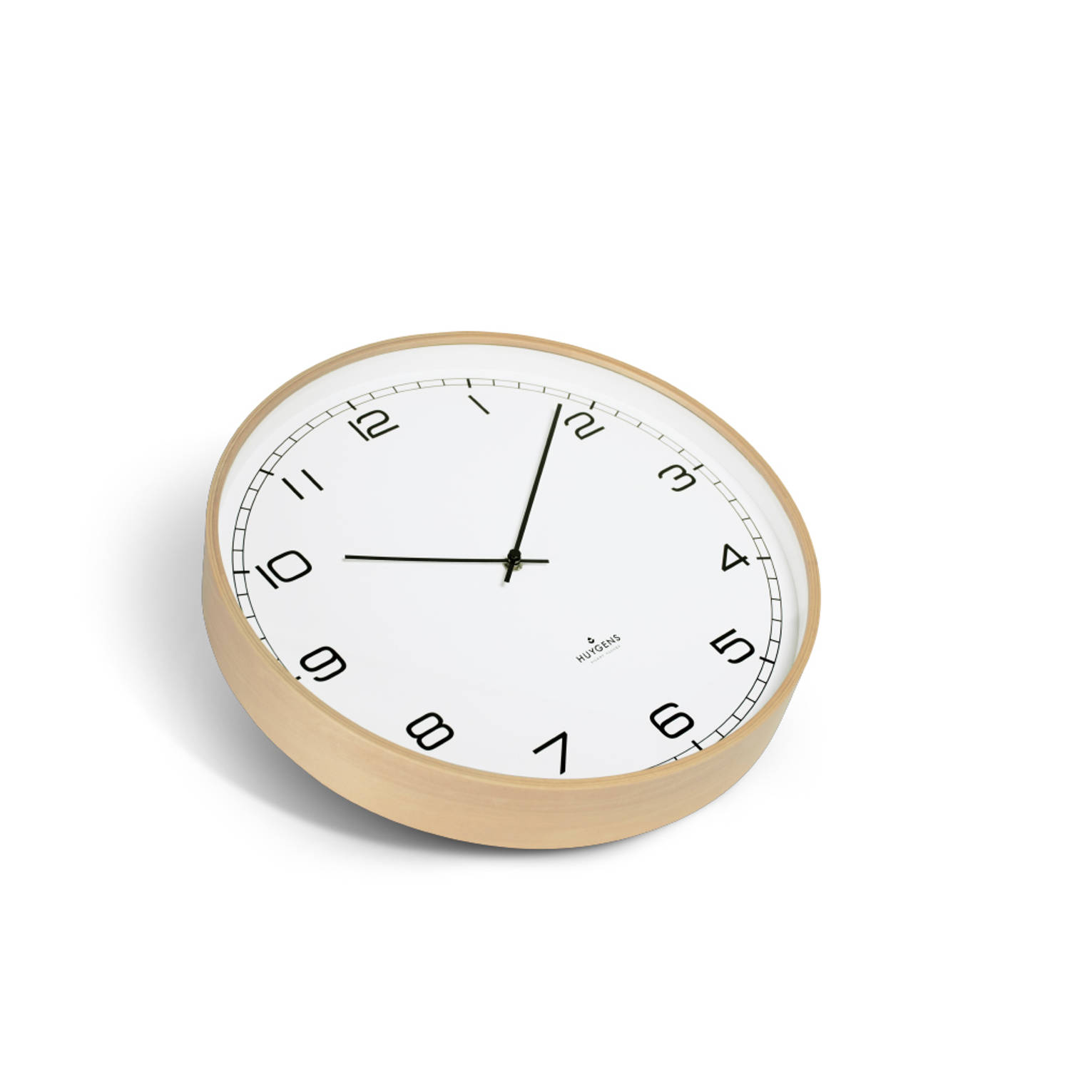 Voel me slecht zeker Luidruchtig Huygens - Wood 25 Arabic - Wit - Wandklok - Stil - Quartz uurwerk | Blokker