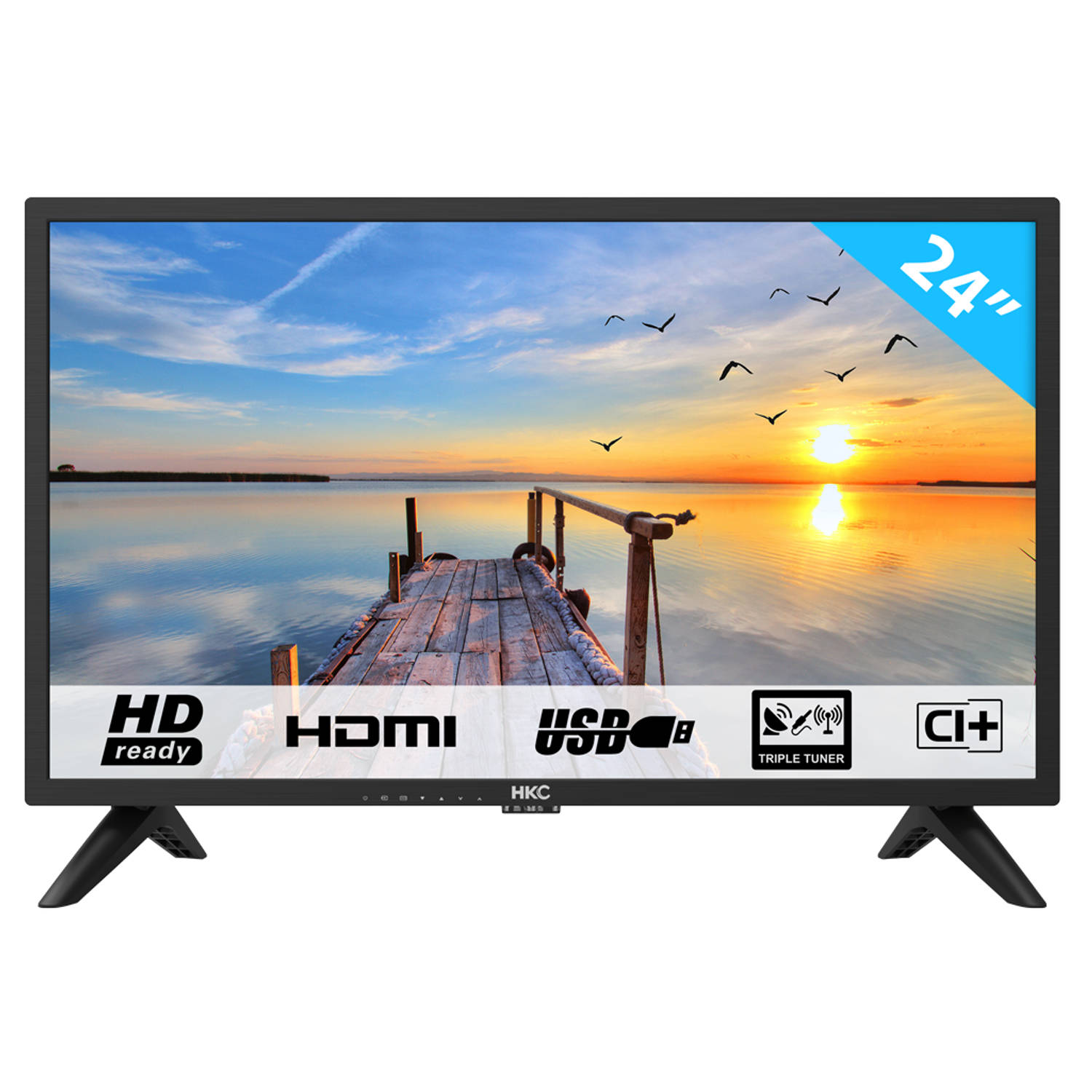 cap Rusteloosheid Convergeren HKC 24F1D-EU 24 inch HD Ready TV met HDMI en USB | Blokker