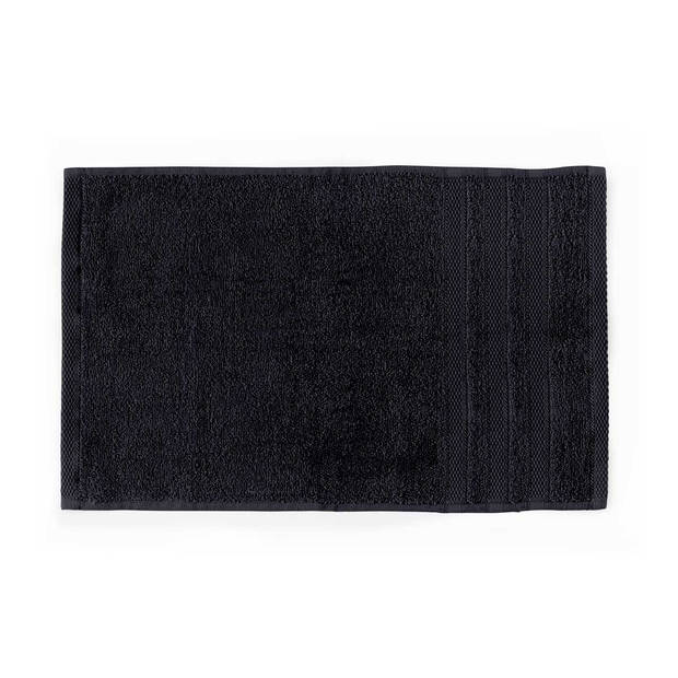 LINNICK Pure Badlaken 70x140cm - black - Set van 4