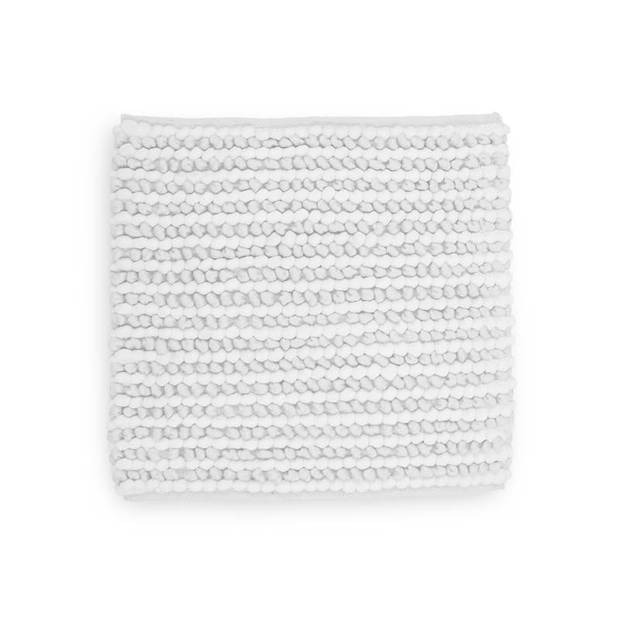 Heckett & Lane Mylene badmat - 60% polyester - 40% katoen - Badmat (60x60 cm) - Wit