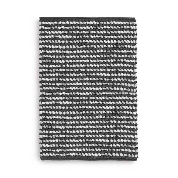 Heckett & Lane Mylene badmat - 60% polyester - 40% katoen - Badmat (60x100 cm) - Antraciet