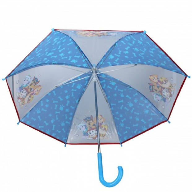 Kinder paraplu transparant Paw Patrol 63 cm - Paraplu's