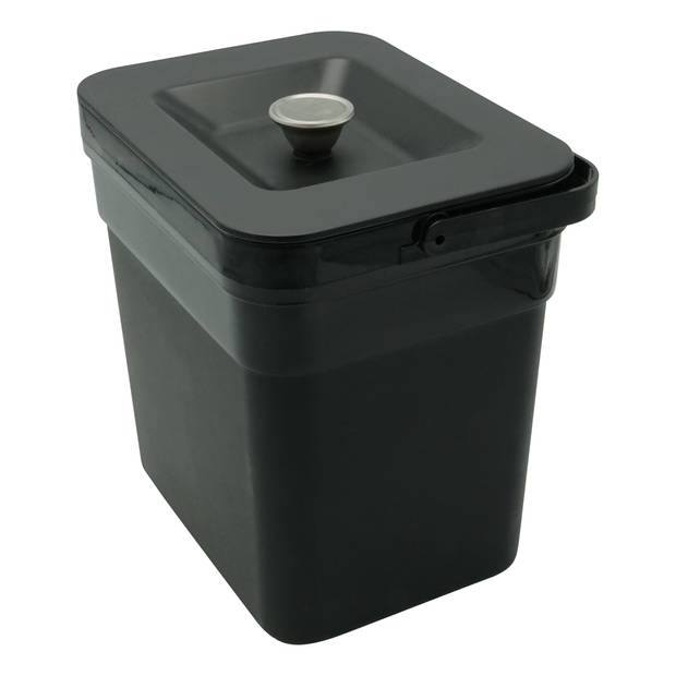 4cookz® 5 liter GFT Aanrecht Afvalbakje met deksel en hengsel