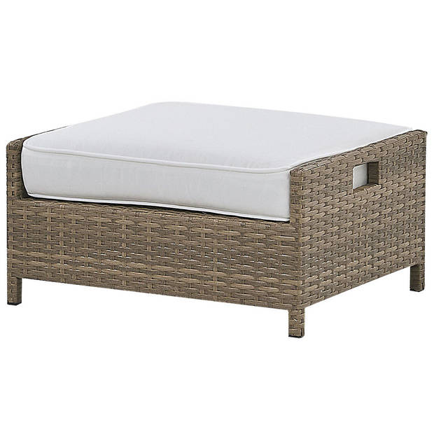 Beliani BELLUNO - Loungeset-Wit-PE rotan