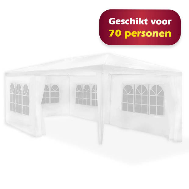 Lifetime Garden Partytent 3x6 M - Tent Paviljoen - Party Tent - Prieel - Feesttent - Tuintent - Schaduwtent - Wit