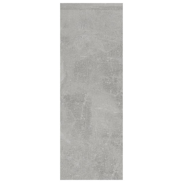 vidaXL Wandschap 45,1x16x45,1 cm spaanplaat betongrijs