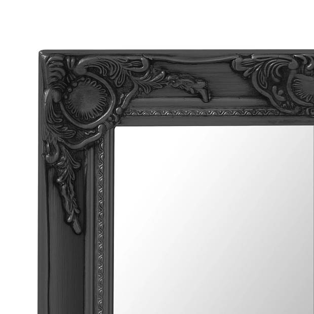 vidaXL Wandspiegel barok stijl 50x40 cm zwart