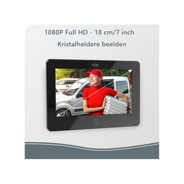 ELRO PRO PV40 Full HD Video Deur Intercom Systeem - 1 Bewoner