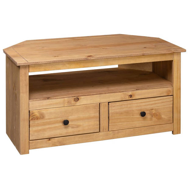 vidaXL Tv-hoekkast Panama Range 93x49x49 cm massief grenenhout