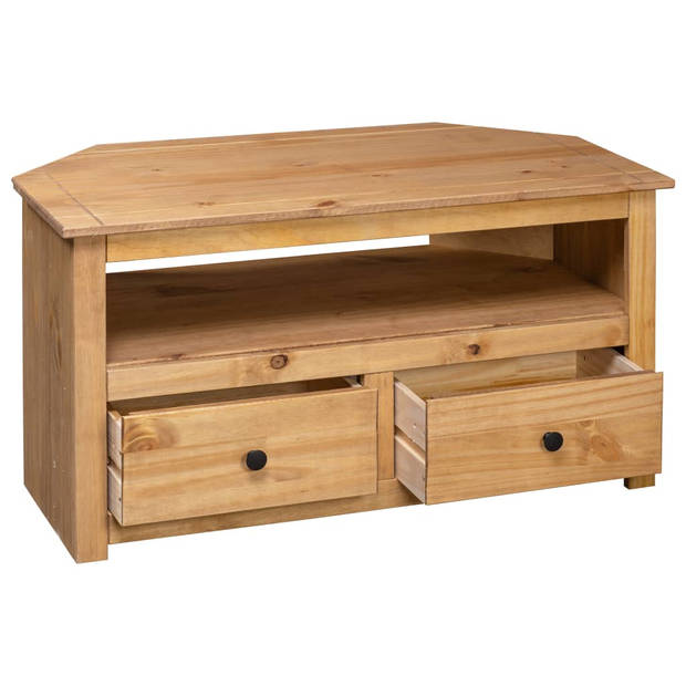 vidaXL Tv-hoekkast Panama Range 93x49x49 cm massief grenenhout