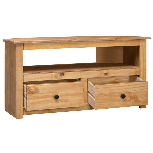 vidaXL Tv-hoekkast Panama Range 93x49x49 cm massief grenenhout