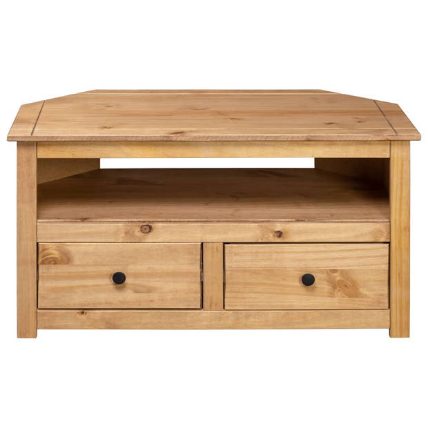 vidaXL Tv-hoekkast Panama Range 93x49x49 cm massief grenenhout