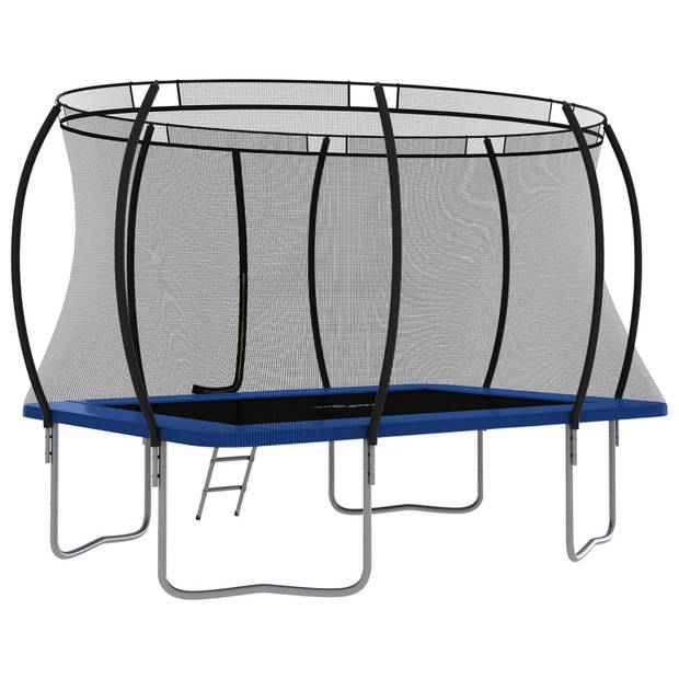 The Living Store Trampoline Rechthoekig - 335x244x90 cm - GS Gecertificeerd Hoge Kwaliteit - Met Veiligheidsnet -