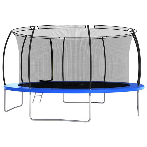 The Living Store Trampoline - Ronde trampolineset met veiligheidsnet en regenhoes - 460 x 80 cm (ø x H) - GS