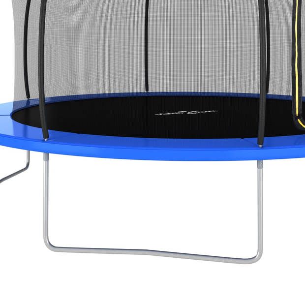 The Living Store Trampoline - Ronde trampolineset met veiligheidsnet en regenhoes - 460 x 80 cm (ø x H) - GS