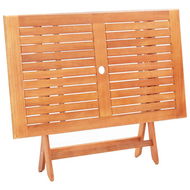 vidaXL Tuintafel inklapbaar 120x70x75 cm massief eucalyptushout