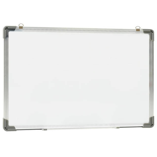 vidaXL Whiteboard magnetisch 50x35 cm staal wit