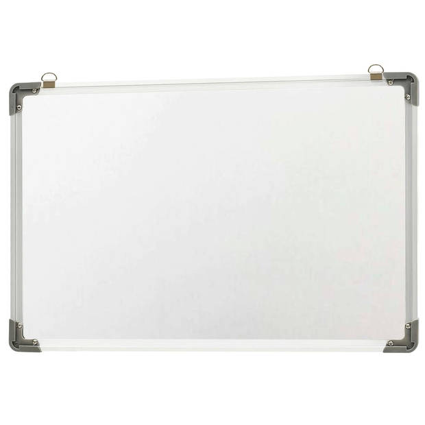 vidaXL Whiteboard magnetisch 60x40 cm staal wit