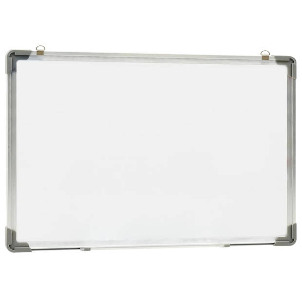 vidaXL Whiteboard magnetisch 60x40 cm staal wit