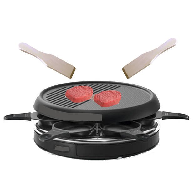 8x Raclette spatels hout 14 cm - Keukenspatels