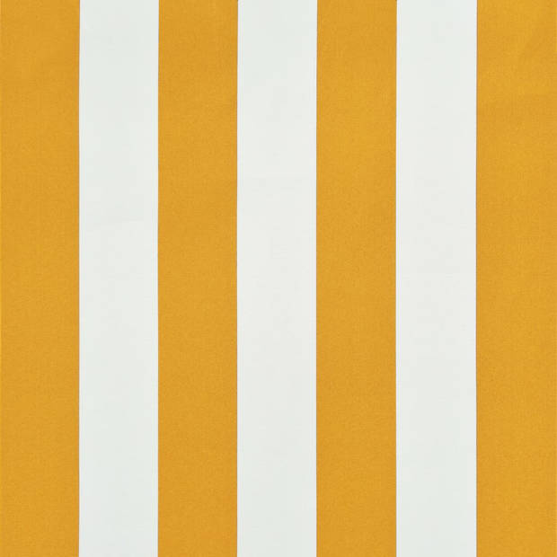 vidaXL Luifel uittrekbaar 200x150 cm geel en wit